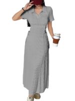 Shasmi Women's Skin Self Design Applique Collared Casual Shirt - Image 11