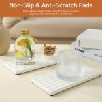 Zibuyu 2-Piece Diatomite Water Absorbent Stone Tray for Bathroom & Kitchen - Image 3