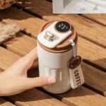 Personalized 500ml Coffee Mug with Temperature Display, Leakproof Lid & Strap – Reusable Travel Cup - Image 7