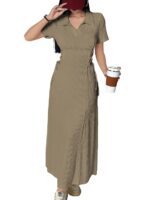 Shasmi Women's Skin Self Design Applique Collared Casual Shirt - Image 8
