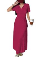 Shasmi Women's Skin Self Design Applique Collared Casual Shirt - Image 7