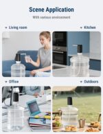 COSTAR Water Dispenser Pump for 20 Litre Bottle, Portable Water Dispenser with Removable Spout, USB Rechargeable Water Pump with 1.5L/Min Fast Flow, 1200mAh Battery, Kingfisher 4 Pro, Black - Image 2