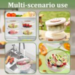 Multifunctional Fruit Washing & Draining Bowl with Lid and Handle - Image 5