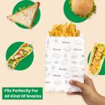 Oddy Uniwraps Multi-Purpose Paper Snack Bags with Sealing Stickers – Pack of 60, 8 × 5.5 Inch - Image 6