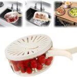 Multifunctional Fruit Washing & Draining Bowl with Lid and Handle