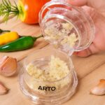 ARTO Garlic Twister Mincer (POF-2) – All-in-One Rotary Garlic Press, Ginger Crusher & Herb Chopper | BPA-Free, Easy to Clean - Image 2