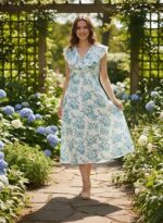 Leriya Fashion Women's Western Floral Printed Midi Dress – Casual Sleeveless Summer One-Piece Dress for Women | Stylish Party & Beach Outfit - Image 2