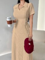 Shasmi Women's Skin Self Design Applique Collared Casual Shirt - Image 3