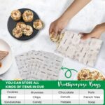 Oddy Uniwraps Multi-Purpose Paper Snack Bags with Sealing Stickers – Pack of 60, 8 × 5.5 Inch - Image 5