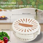 Multifunctional Fruit Washing & Draining Bowl with Lid and Handle - Image 3