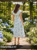 Leriya Fashion Women's Western Floral Printed Midi Dress – Casual Sleeveless Summer One-Piece Dress for Women | Stylish Party & Beach Outfit - Image 4