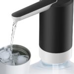 COSTAR Water Dispenser Pump for 20 Litre Bottle, Portable Water Dispenser with Removable Spout, USB Rechargeable Water Pump with 1.5L/Min Fast Flow, 1200mAh Battery, Kingfisher 4 Pro, Black