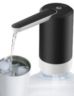 COSTAR Water Dispenser Pump for 20 Litre Bottle, Portable Water Dispenser with Removable Spout, USB Rechargeable Water Pump with 1.5L/Min Fast Flow, 1200mAh Battery, Kingfisher 4 Pro, Black