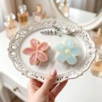 Korean Flower Hair Clutcher for Women & Girls – Strong Grip Floral Claw Clip for Thick & Thin Hair