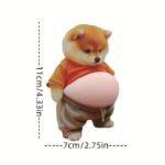 Cute Cartoon Dog 3D Vinyl Decal Stickers – Soft Raised Design, Anti-Collision Silicone Stickers, Pack of 2 - Image 3