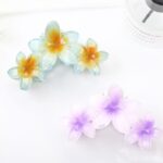 3-Piece Flower Hair Claw Clip Set – Stylish Floral Hair Accessories - Image 2