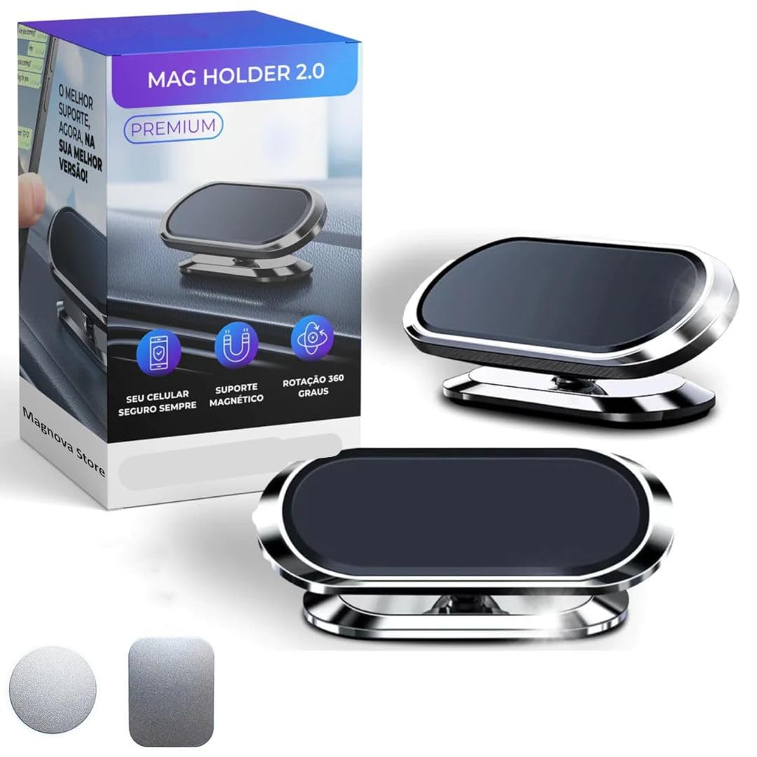 KING Magnova Magnetic Car Phone Holder – 360° Rotating Dashboard Mount - Image 1