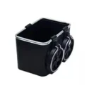 Car Center Console Armrest Storage Box – Dual Foldable Cup Holders | Universal Car Organizer