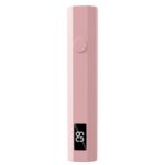 TRENDIVIBE Rechargeable Handheld Nail Lamp – Portable UV/LED Nail Curing Lamp for Home & Travel, Sakura Pink