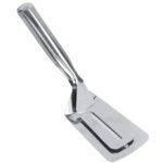 ZEE ZEE Stainless Steel Double-Sided Spatula Tongs – Kitchen Cooking, Flipping & Serving Tool