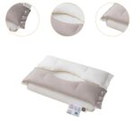 Double Layer Rectangular Pillow Core, Detachable Neck Support Bolster, Non-Collapsing Orthopedic Sleeping Pillow for Back & Side Sleepers - Image 3