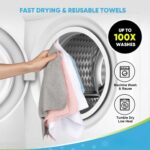 ESPERO Microfiber Cleaning Cloth Roll, 20Pcs, 4000 Times Washable - 10X Cheaper Than Paper Kitchen Towel Roll - Ultra Absorbent Lint Free Microfiber Cleaning Cloth for Kitchen - Tearable, Reusable - Image 6