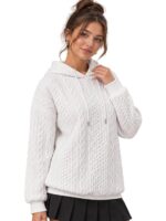 Leriya Fashion Hoodie for Women | Oversized and Sweatshirt | Full Sleeve Hoodies Pullover Chain Jacquard Regular Fit | Hoodies for Woman | Casual Sweatshirt Winter Wear Hoodie - Image 7