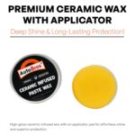 AutoBros Ceramic Infused Car Paste Wax (100g) – Restores Gloss & Shine | Advanced Carnauba & SiO₂ Protection | Removes Haze & Swirls | Long-Lasting Water & UV Resistant | Safe on Paint | Easy to Apply - Image 2
