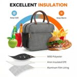 FOSSE (7.5 L Insulated Travel Lunch/Tiffin/Storage Bag for Office, College & School | Hot & Cold Travel Lunch Box for Men,Women | Tiffin Box & Bottles, Picnic Bag (Grey) - Image 4