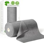 ESPERO Microfiber Cleaning Cloth Roll, 20Pcs, 4000 Times Washable - 10X Cheaper Than Paper Kitchen Towel Roll - Ultra Absorbent Lint Free Microfiber Cleaning Cloth for Kitchen - Tearable, Reusable