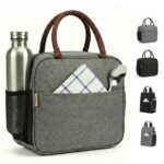 FOSSE (7.5 L Insulated Travel Lunch/Tiffin/Storage Bag for Office, College & School | Hot & Cold Travel Lunch Box for Men,Women | Tiffin Box & Bottles, Picnic Bag (Grey)